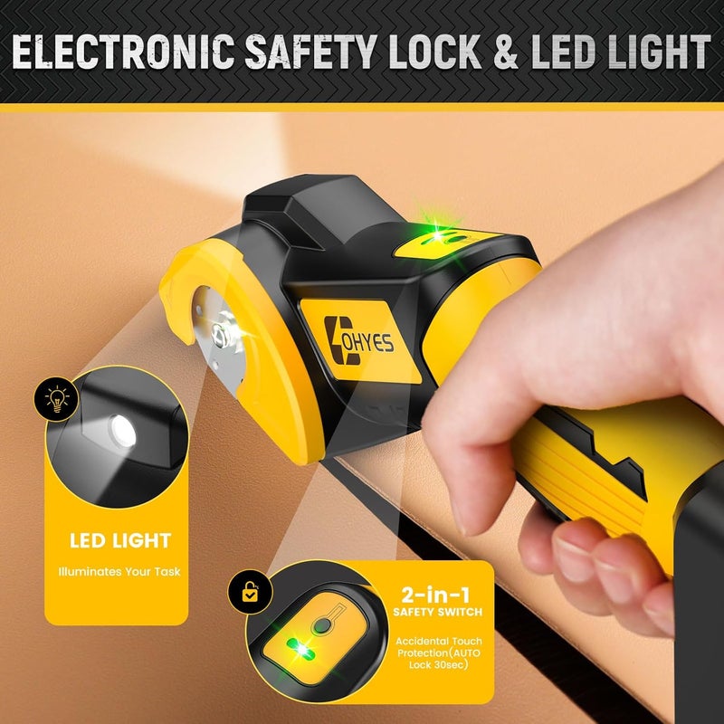 ohyes Cordless Electric Scissors Fit for DeWALT 20v Max Battery 440RPM Powerful Fabric Cutter Powerful For Cardboard Carpet Plastic(Battery not included, Added replacement blade) - Image 5